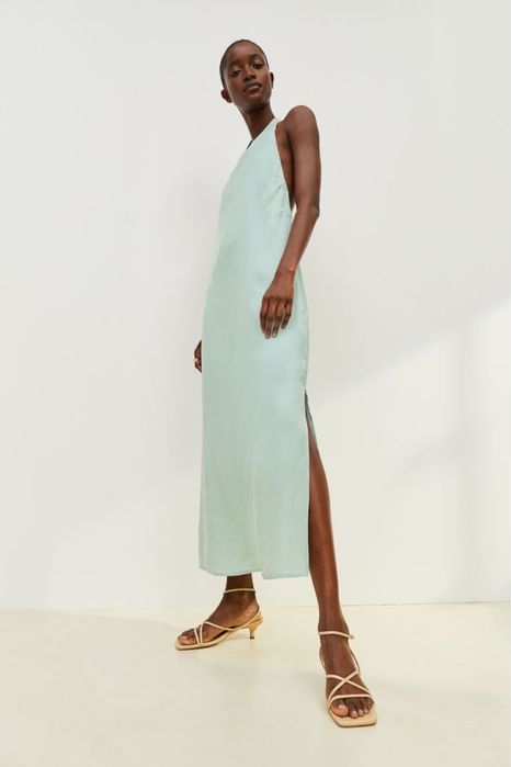 Ментовозелена рокля h&m, размер 36 (S)