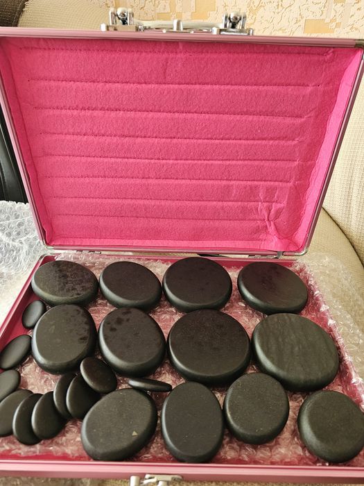 Вулканични камъни, за масаж, с нагревател