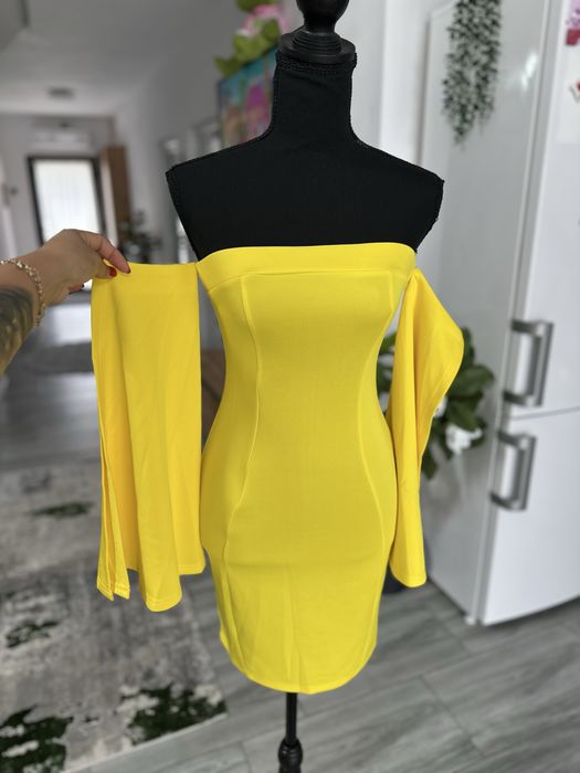 Rochie noua eleganga cu maneci largi