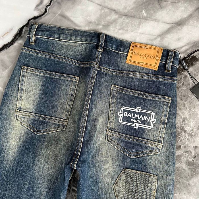 Blugi Balmain , calitate premium , pe comanda , noi , L