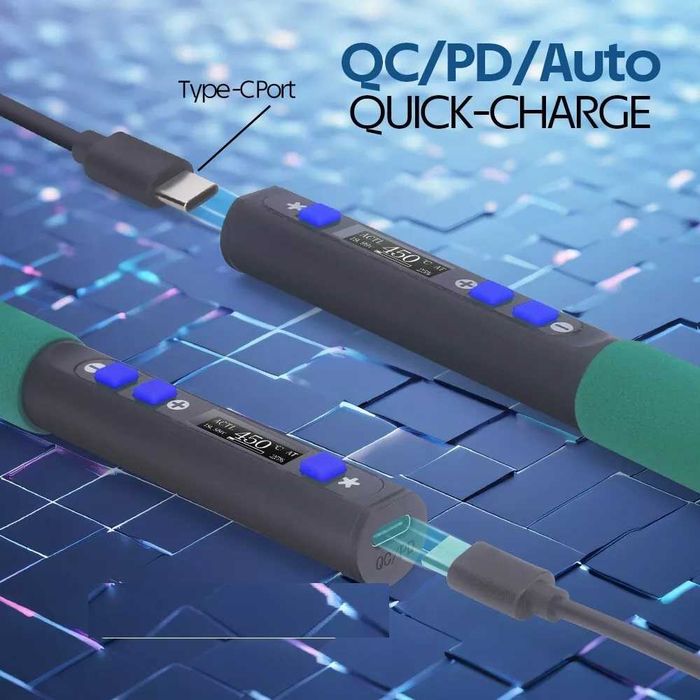 Letcon portabil profesional cu varfuri C235 JBC si port USB C