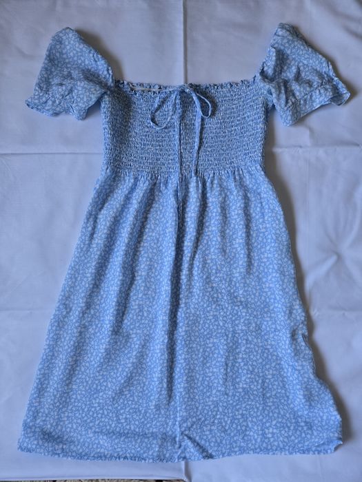 Rochie NewYorker scurta de vara cu maneci lasate pe umeri