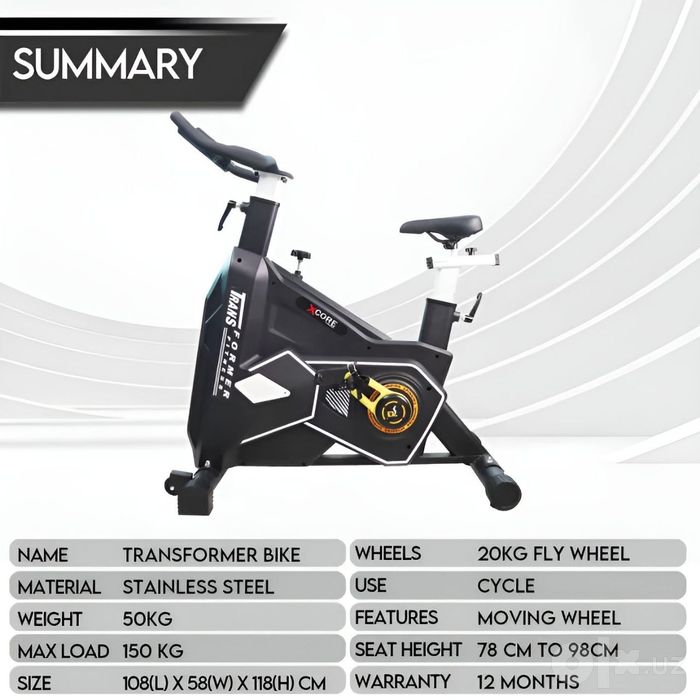 Велотренажер профессиональный Airbike Спортивный Велотренажер Аэробайк