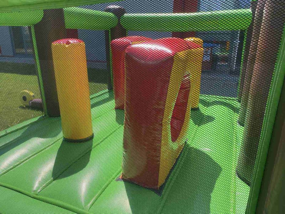 Надуваем детски батут 3x4м с духалки