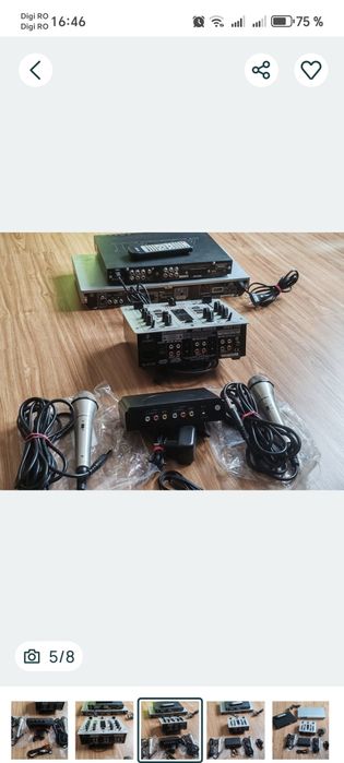 Mixer dvd microfoane