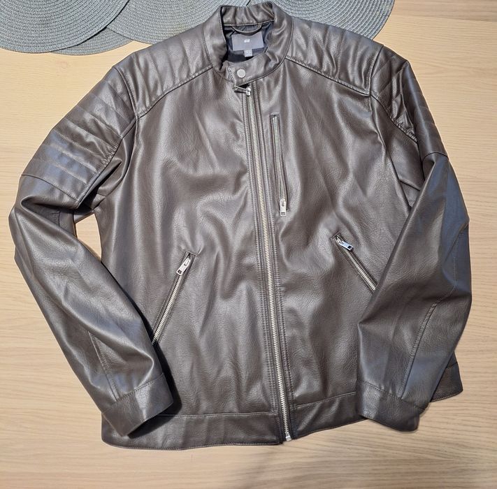 Vând geacă piele ecologică maro nouă H&M