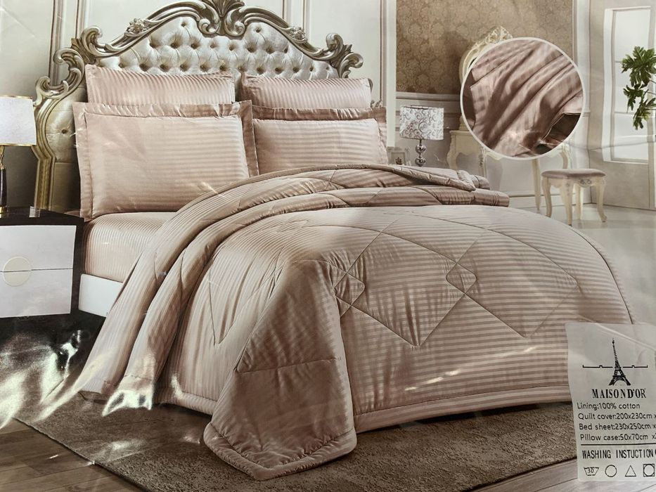 Летний комплект страйп сатин