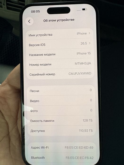 iPhone 15 128 ГБ идеальное состояние