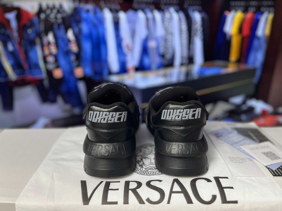 [Premium Quality] Adidasi/sneakers barbati Versace Odissea Full Black