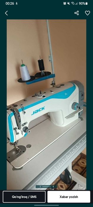 Jack f4 tikuv mashinasi uyda ko‘p ishlatilmagan 1 qo‘l
