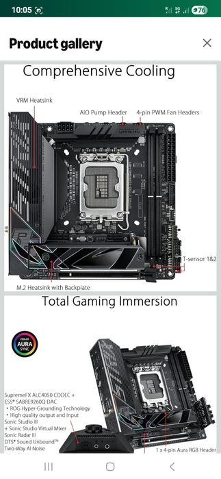 Vand ASUS ROG Strix Z790-I Gaming WiFi