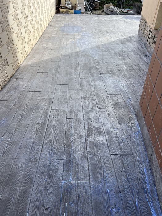 Beton amprentat si vertical