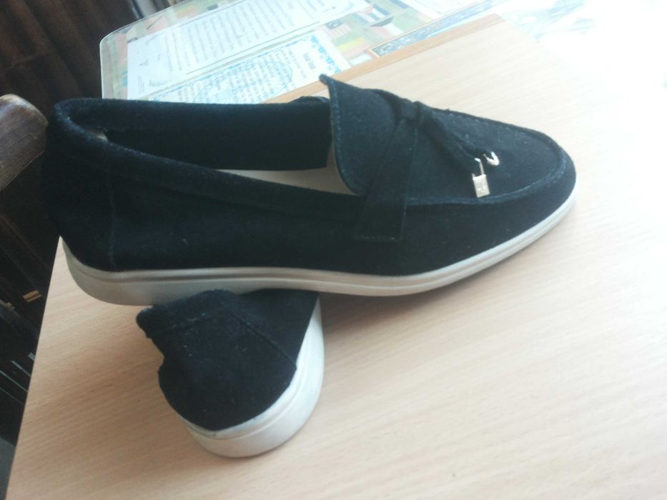 Лоферы в стиле Loro Piana Summer Walk — Натуральная замша, р.38