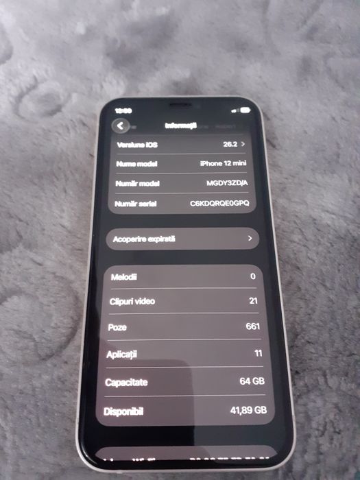Vand iphone 12 mini de 64gb