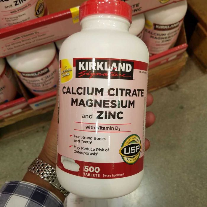 Кальций+ Магний+ Цинк+ Д3 500шт Kirkiand Calcium Америка