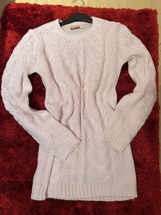 Bluza de iarna, NOUA, marimea 36, roz deschis