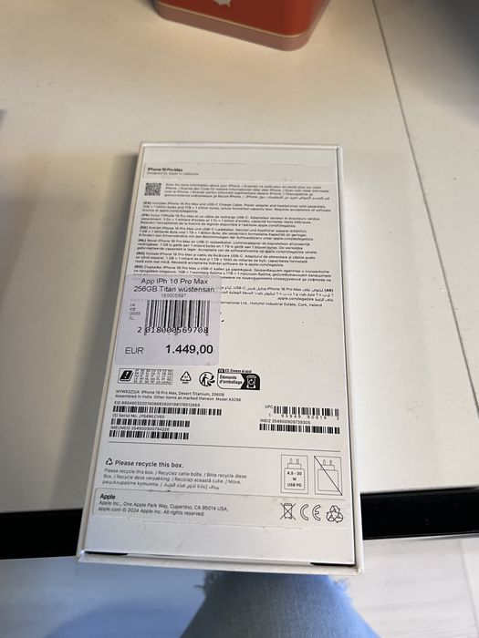 Iphone 16 pro max 256 gb