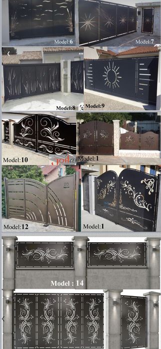 Porti, Gard, Balustrade decupate, jaluzele,sablate,electrostati