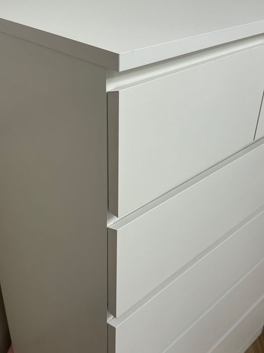 Комод IKEA Мальм 80x48x123 белый