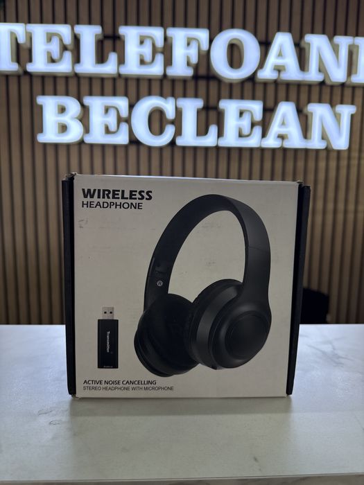 Wireless Headphone active noise cancelling stereo headphone with microphone