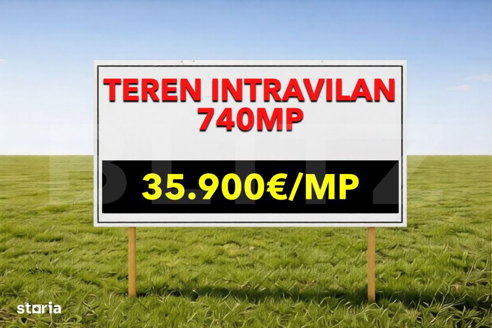 Teren intravilan Mosnita Noua  740mp Front 19m investitie zona  in dez
