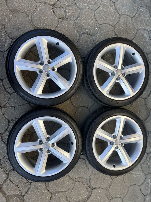 Jante aliaj 5x112mm, anvelope vara 225/40 R18 Audi A3, A4, A6, VW, Seat  Skoda
