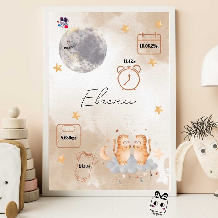 Персонализирани бебешки визитки