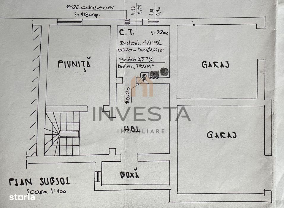 Apartament 4 camere, 160 mp, curte 165 mp, garaj | Andrei Muresanu