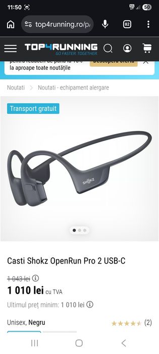Casti Shokz OpenRun Pro 2 USB-C