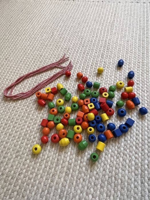 VIGA Дъвена игра за нанизване 34 части