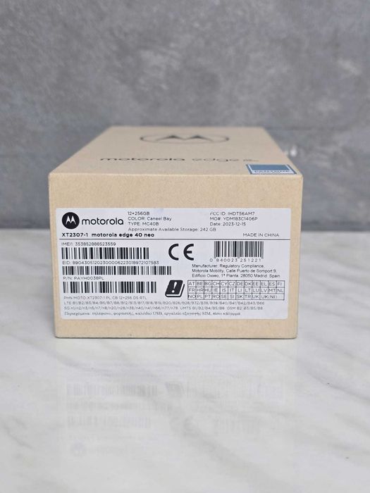 Motorola Edge 40 Neo 5G 256GB Black NOU Bmg Amanet 97183