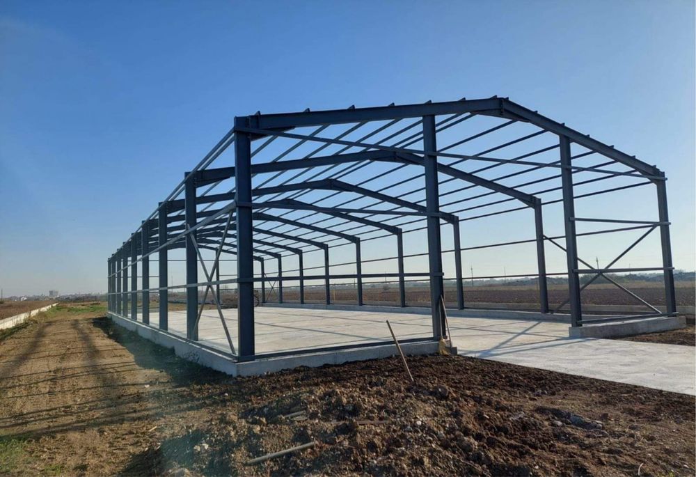Vand hale si structuri metalice sau schimb cu duba