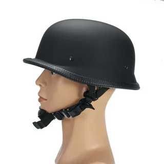 Мотоциклетный немецкий полушлем для чопперов и боберов