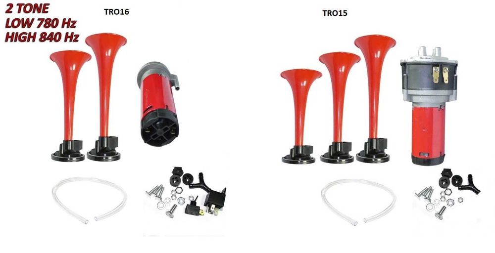 Тромба Клаксон Сирена 2-ка/3-ка с Компресор за 12V Кола Камион Бус