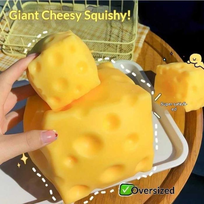 Голямо антистрес скуиши сирене 17 см – гигантско меко кубче