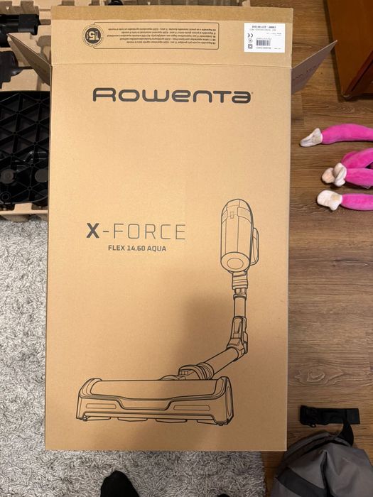 Aspirator vertical Rowenta X-Force Flex 14.60 Aqua cu mop