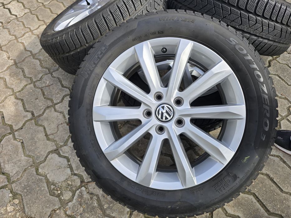 Jante+Anvelope  5x112 Volkswagen Passat/Golf Iarna 215 55 R17