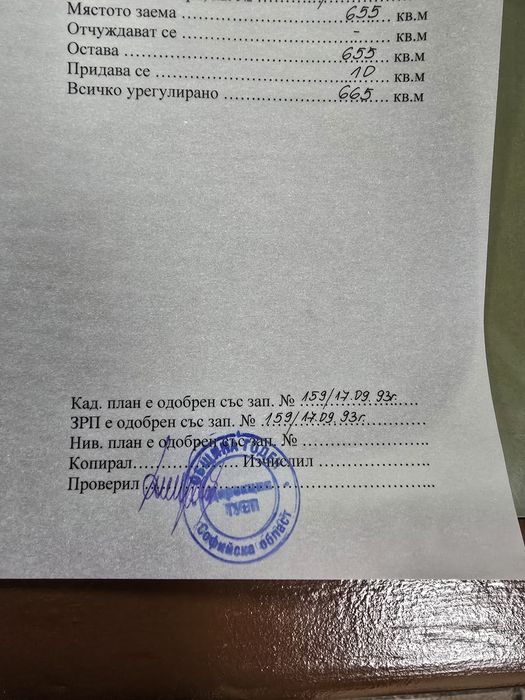 Имот в с.Каленовци,общ. Годеч 665кв.Регулация