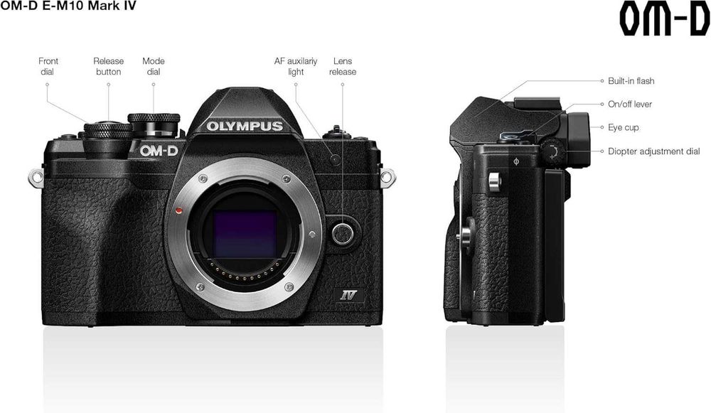 Ap Foto Mirrorless OM-D E-M10 Mark IV 20.3MP Black,sigilat