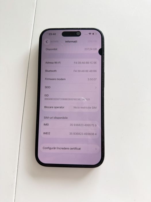 Iphone 15 PRO 256 GB