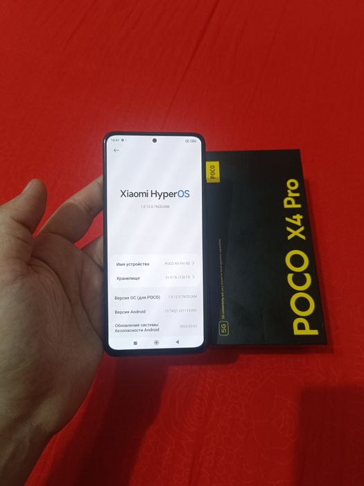Xiaomi Poco X4 Pro 5G 12/128GB Black Igravoy Karobka Holati Ideal Zor