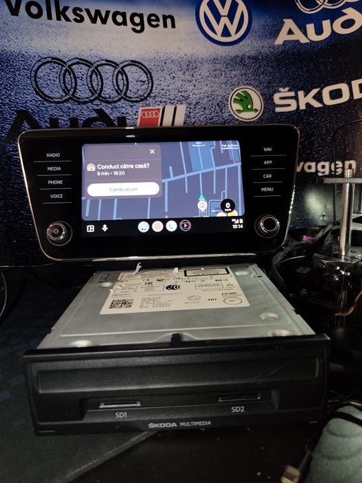 Navigație Originală MIB2 Skoda Superb 3 (2015–2020) – Android Auto, Ca