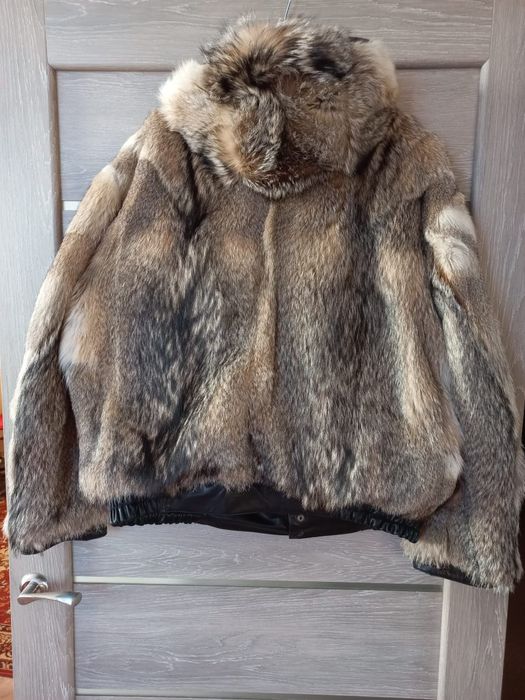 Шуба мужская волк