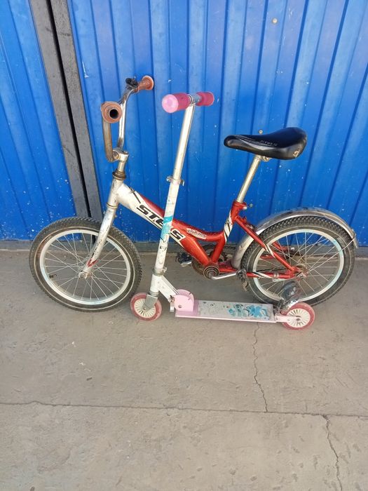 Велосипед и самокат
