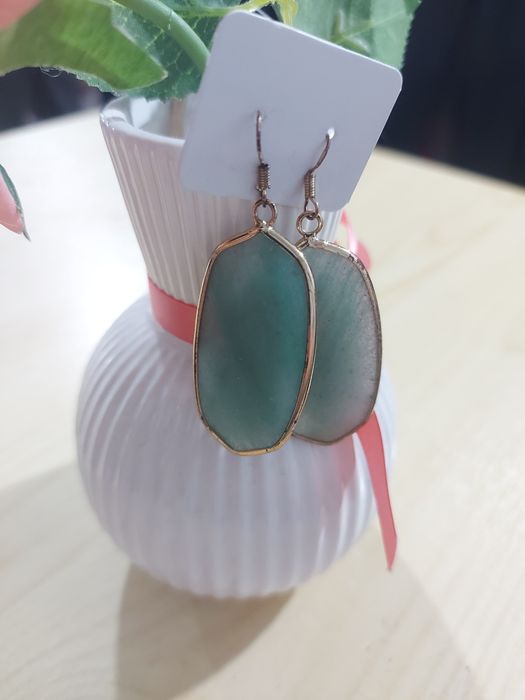 Cercei argint cu aventurin