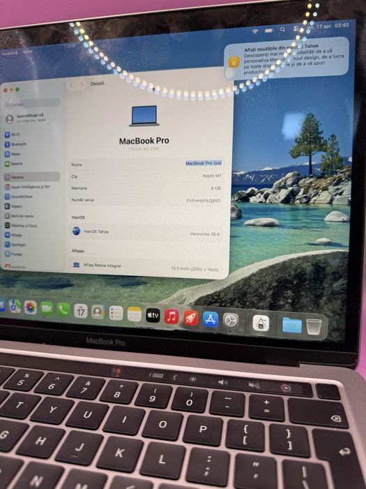 Macbook Pro M1 256GB •Amanet Matei Crangasi•