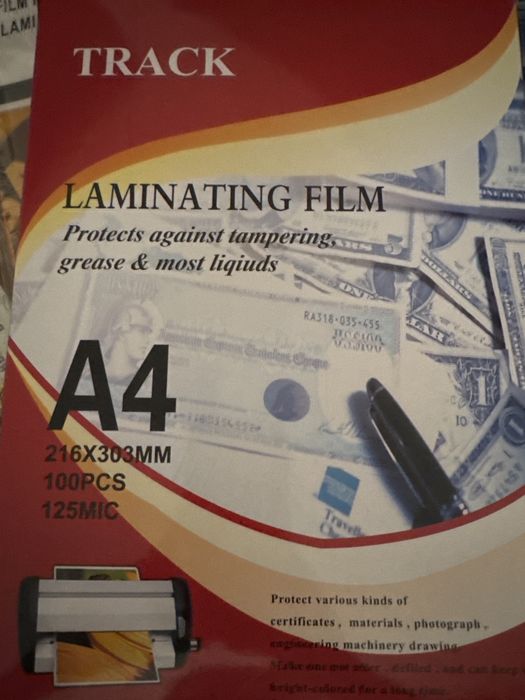 Плёнка для ламинирования Track  А4