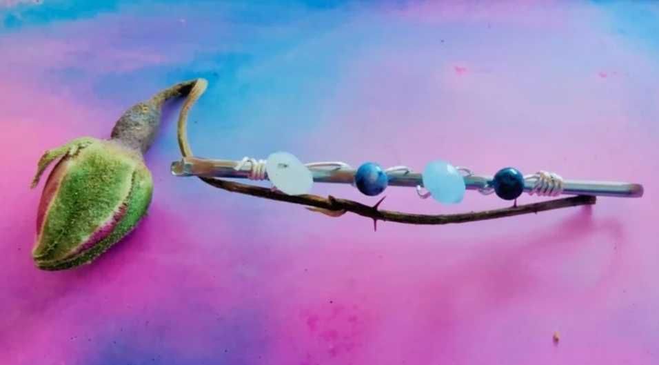 Agrafe pentru păr cu cristale naturale