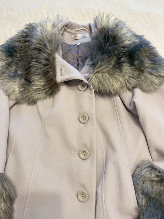 Palton cu blana 100% naturala