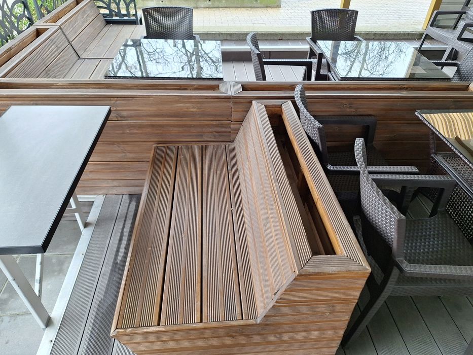 Дървени пейки, сепарета за градина